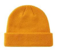 Decentron Classic Men's Warm Winter Hats Thick Knit Cuff Beanie Cap Daily Beanie Hat (Yellow)(Size: M)