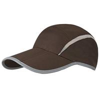 Decentron Foldable Mesh Sun Cap Outdoor Sports Hat Breathable Sun Runner Cap with Reflective Trim Army Green
