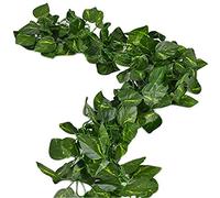 Deceny CB 168 feet Fake Foliage Garland Leaves Decoration Artificial Greenery Ivy Vine Plants for Home Decor Indoor Outdoors (Scindapsus Leaves)