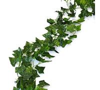 Deceny CB 168 feet Fake Foliage Garland Leaves Decoration Artificial Greenery Ivy Vine Plants for Home Decor Indoor Outdoors (Ivy Leaves)