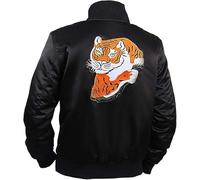 Decenzaa Rocky Tiger Jacket Black Satin Jacket For Mens