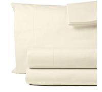 Decfair 100% Egyptian Cotton King Sheet Set 1000 Thread Count Ivory Luxury Hotel Soft and Smooth King Size Bed Sheets Set 16" Deep Pocket Extra Long Staple Cotton Sateen Weave Bedding - 4 Piece