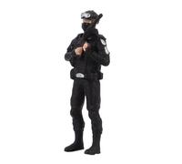DECHOUS 1/64 Scale Mini Resin Policeman Figurine, Small Figure for Halloween Decoration and Miniature Landscape Display, Tiny Police Officer Model for Collectors and Desktop