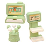 DECHOUS 1 Set Miniature Cash Register Model Set Simulation Doll House Creative Lollipop Design for Pretend Play Develop Cognitive Skills Hands Learning for Christmas Year