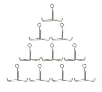 DECHOUS 10 Pcs Iron Laboratory Tube Clamps with Strong Bite Force and Reduced Hand Fatigue, Silver Spring Water Stoppers for Precise Flow Control in School Teaching and Laboratory