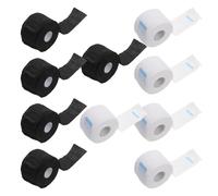 DECHOUS 10 Rolls Disposable Neck Protection Paper Strips for Haircutting and Styling Skin-friendly Collar Paper with Elasticity Assorted Black and White Colors Clean and Convenient Neck