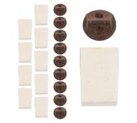 DECHOUS 10 Set Wooden and Foam Erhu Replacement Bridge Pads Protecting The Surface and Extending The Life of Erhu Instruments for Practice and Performance