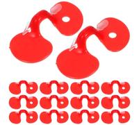 DECHOUS 1000pcs Chicken Peepers Eye Glasses for Hens and Pheasants, Red Plastic Anti-pecking Poultry Blinders with Universal Size Compatibility for Injury Prevention on Farms