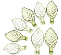 DECHOUS 100pcs Acrylic Leaf Charms for Jewelry Making, 5×10mm Small DIY Leaf Pendants Beads with 1mm Hole, Green and Light Green Mixed Charms for Bracelets and Earrings