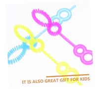 DECHOUS 100Pcs Bubble Blower Plastic Bubble Wand Tool Fun Maker for Teens Outdoor Play Random Colors Random Color