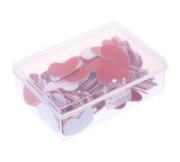 DECHOUS 100Pcs Colored Plastic Counting Chips Heart Shaped Math Learning Educational Markers for Mathematics Teaching Aids Classroom and Home Use