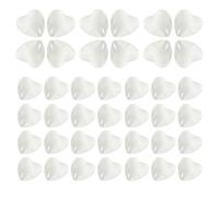 DECHOUS 100pcs Glass Nail Polish Display Board for Salon Double-sided Use White Nail Colour Chart for Showing Natural Polish and Art Designs