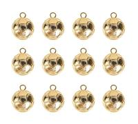 DECHOUS 100pcs Gold Football Charms DIY Jewelry Accessories for Necklace Bracelet Earring Making Craft Pendants Clothes Decor Headdress Crafting
