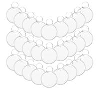 DECHOUS 100pcs Round Numbered Key Tags with Labels, Metal Edge Paper Labels with Metal Rings, White, Writeable Surface, for Key and Spare Parts, Workplaces and Garage Pricing Items