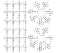 DECHOUS 100pcs Silver Metal Heart and Cross Shaped Paper Clips for Bookmarking and Longevity, Decorative Novelty Clips for Files and Supplies, for Giftgiving and Church Gatherings