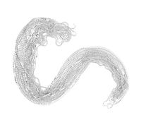 DECHOUS 10M Crystal Rhinestone Close Chain Ribbon Silver Base Ss6.5# Prong 2.0Mm for DIY Jewelry Making, Sewing, Wedding Bouquet and Craft Embellishments