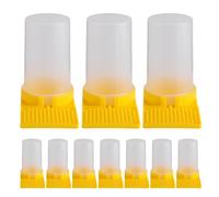 DECHOUS 10pcs Bee Water Feeder for Honey Bee Colony with Plastic Material, Hive Entrance Security, and Improving Water Feeder Efficiency, Suitable for Outdoor Garden and Indoor Greenhouse