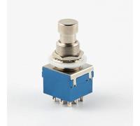 DECHOUS 10Pcs Blue 3Pdt Guitar Effects Pedal Metal Footswitch True Bypass Stomp Box Switch for Electric Guitar Amplifier Accessories