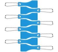 DECHOUS 10pcs Blue Plastic Lottery Scratcher Tool with Flat Edges, Small