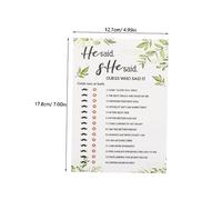 DECHOUS 10pcs Bridal Shower Party Game Cards for Fun Wedding Activity Supplies Creative Quiz to Test Couples Understanding Easy to Play Cards for Wedding Guests