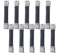 DECHOUS 10pcs Cm Metal Internal Flex Frame Handbag Hinge Spring Clip for Clasp Bag and Purse, Iron Material with One Side Fixed Bolt and Opened End, for Sewing Craft and DIY Handbag