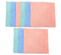 DECHOUS 10pcs Coral Fleece Makeup Remover Cloths Face Wash Towels High-density Soft Microfiber Facial Towelettes for Women Mixed Colors Suitable for Daily Cleansing