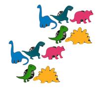 DECHOUS 10pcs Cute Dinosaur Brooches Lightweight Zinc Alloy Animal Pin Badges with Nonslip Fixation for Backpacks and Shirts, for Travel and Journeys