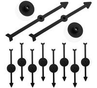 DECHOUS 10pcs Desktop Game Arrows with Suction Cup Black Rotating Pointer for Board Games Party Education Carnivals and Trade Shows Gaming Accessories