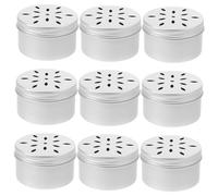 DECHOUS 10Pcs Dog Scent Training Boxes Aluminum Nose Work Containers with Perforated Lids for Canine Odor Detection and Sniffing Exercises Practical Dog Nose Training Tool