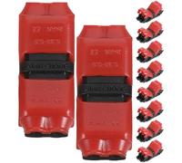 DECHOUS 10pcs H Shape 2 Way Quick Splice Wire Connectors, Solderless Plastic Low Voltage Cable Terminals with Screwless Design for Automotive Upgrades and Electrical Projects