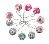 DECHOUS 10pcs Mothers Day Hanging Ball Pendants Foam Ball Printed Decorations 5CM Random Style Spring Summer Tree Ornaments for Home Living Room