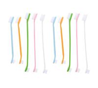 DECHOUS 10pcs Nylon Pet Toothbrush Set for Dogs and Cats, Handheld Design to Reduce Oral Disease Risk and Pets Oral Breathing, Simple and Elegant Style for Effective Teeth Cleaning