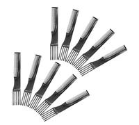 DECHOUS 10Pcs Plastic Hair Comb Smooth Long Tooth Picks Double-sided Styling Accessories for Women Men Barber Salon Use