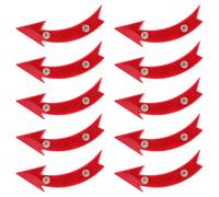 DECHOUS 10pcs Reflective Bike Spoke Reflectors Arrow Shape for Rear Wheel Visibility Night Riding Safety Lights Compatible with Mountain and Road Bikes