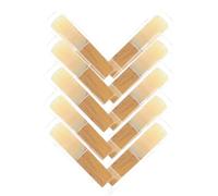 DECHOUS 10pcs Soprano Saxophone Reeds with Moderate Hardness, Reliable Wood and Plastic Material for Small Saxophone Players, Musical Wind Instruments Accessories