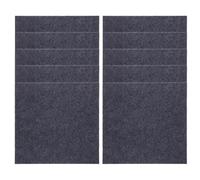 DECHOUS 10pcs Thickened Puzzle Carpet Tiles Non-Slip Protective Floor Mat for Crawling and Play Area DIY Square Floor Tiles in Modern Deep Grey Easy to Clean Home Rug