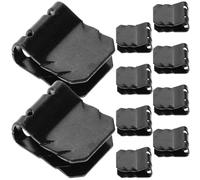 DECHOUS 10pcs U-shaped Metal Mudguard Clip for Car Engine Hood Support Rod, Versatile Application and Easy Installation, Sturdy Black Auto Replacement Part for Mud Flaps and Body Trim