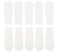 DECHOUS 10Pcs White Rubber Claw Sleeves for Doll Machine Claw Protectors Anti-Slip Grabber Machine Covers Flat Shape Vending and Candy Crane Accessories for Arcade Use