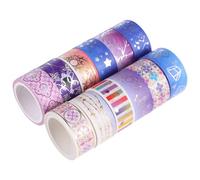 DECHOUS 12 Rolls Purple Constellation Washi Tape 12 Decorative Paper