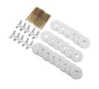 DECHOUS 12 Sets Bird Perch Fixing Screw Kit with Screws and Nuts for Bird Cage Accessories, Iron Material, Silver Colour, Resistant to Damage and Easy Installation for Springboard