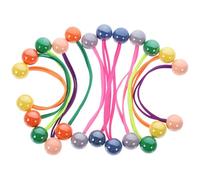 DECHOUS 12pcs Ponytail Hair Elastics Hair Elastic Balls Double Ball Shape Acrylic Material Easy to Wear Suitable for Hairstyles Fashionable Accessories for Adults and Teens