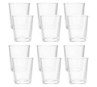 DECHOUS 12pcs Small Glass Communion Cups Set 25ml Mini Chalice Thick Base Heavy-Duty Shot Glasses for Holy Communion and Spirit Tasting