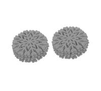 DECHOUS 12pcs Snowflake Heat-insulated Decorative Placemats for Christmas Party Holiday Home Decor Grey and Practical Design