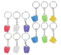 DECHOUS 12pcs Teeth Storage Box Deciduous Tooth Saver Boys and Girls Case Portable Keychain Design for Childrens Lost Keepsake