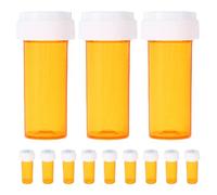 DECHOUS 12pcs Travel Medication Organizer Compact Pp Pill Organizer Bottle with Easy to Clean Design the Go Use, Small Travel Pill Bottle for Daily Medicine Storage