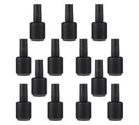DECHOUS 13pcs Nail Polish Dispensers Bottles Glass Leak-proof Covered Nail Polish Bottle 15ml Black Environmentally Friendly Manicure Tool for Female Friends