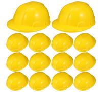 DECHOUS 14pcs Kids Construction Hard Hats - Plastic Engineer Caps Toy for Role Play And Dress Up, Toddlers And Children's Construction Costume Prop