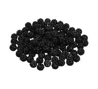 DECHOUS 150pcs Aquarium Bio Balls Filter Media Black Plastic 16mm Media Sphere for Efficient Biological Filtration Compatible with Ponds and Waterfall Fountain in Saltwater Systems