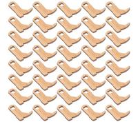 DECHOUS 150Pcs Unfinished Wooden Boot Cutouts for Crafting Miniature Cowboy Boots DIY Projects with Blank Canvas and Hanging Decoration for Party Use