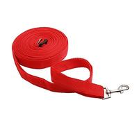 DECHOUS 15M Nylon Pet Training Leash for Dogs and Cats Durable Red Lead for Obedience Training and Walking for Puppies and Adult Pets